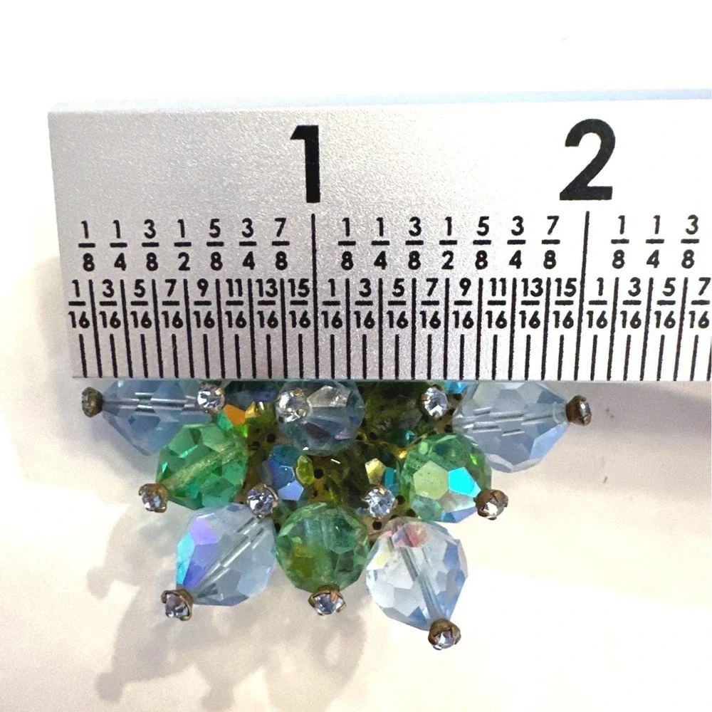 VTG 1950s AB Crystal Brooch 2